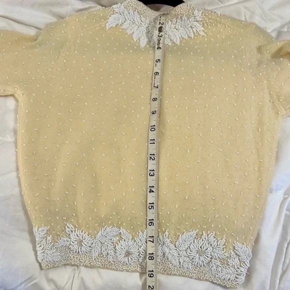 RARE 1950's Gene Shelly’s Boutique Internationale California beaded cardigan - Picture 16 of 16